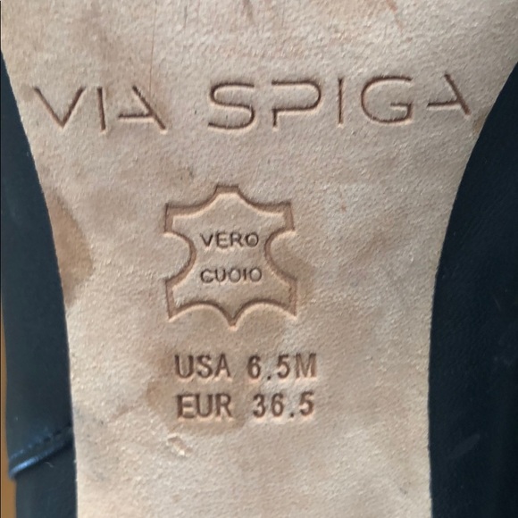 Via Spiga Booties 6.5 black leather - Picture 5 of 7
